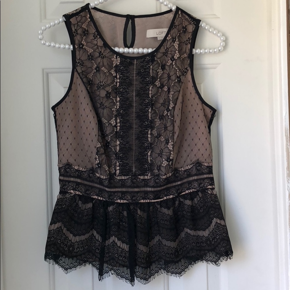 Embroidered lace top